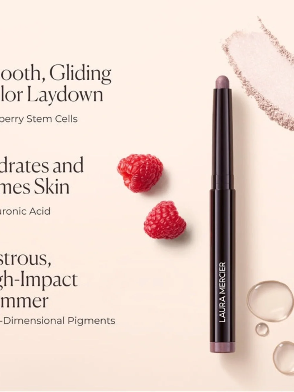 NEW Laura Mercier RoseGlow Caviar Stick Eye Shadow - Forbidden Rose